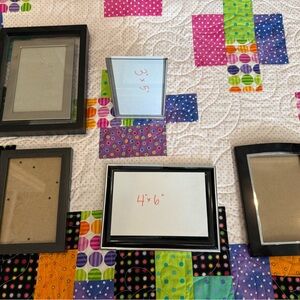 Black Picture Frames Set of 5
